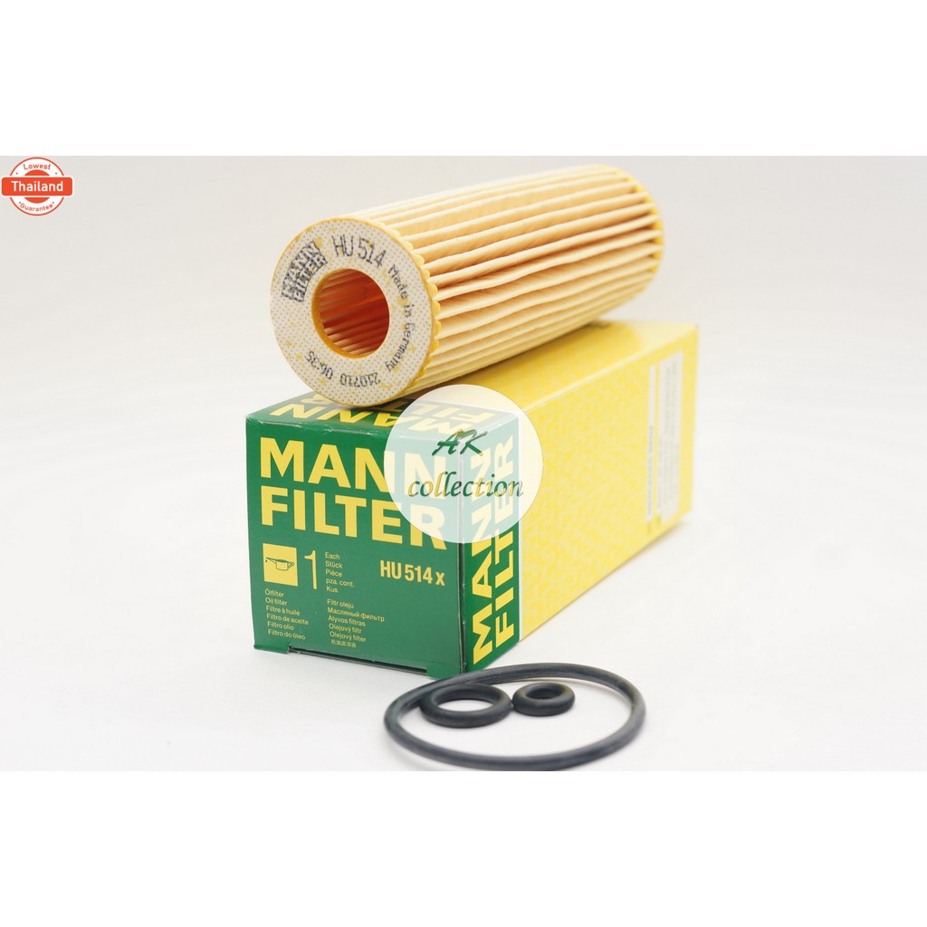 benz กรองน้ำมันเครื่อง ไส้กรองน้ำมันเครื่อง MANN FILTER HU514Xเครื่อง M271 รุ่น R171 W204 W212