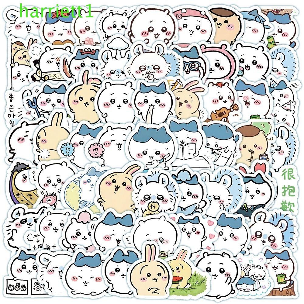 HARRIETT สติ๊กเกอร์สมุดภาพ 100 ชิ้น, สติ๊กเกอร์ Kawaii Chiikawa