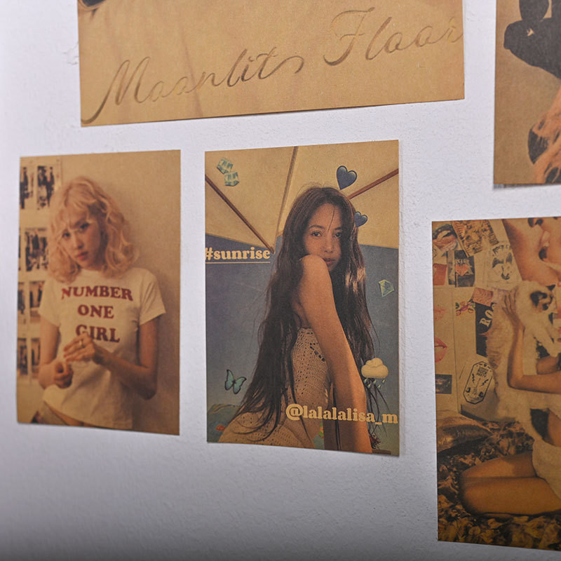 SET 16 ชิ้น BLACKPINK โปสเตอร์และสติกเกอร์ติดผนัง ตกแต่งห้องนอนดีไซน์โดยสมาชิกวง - รูปที่ 2