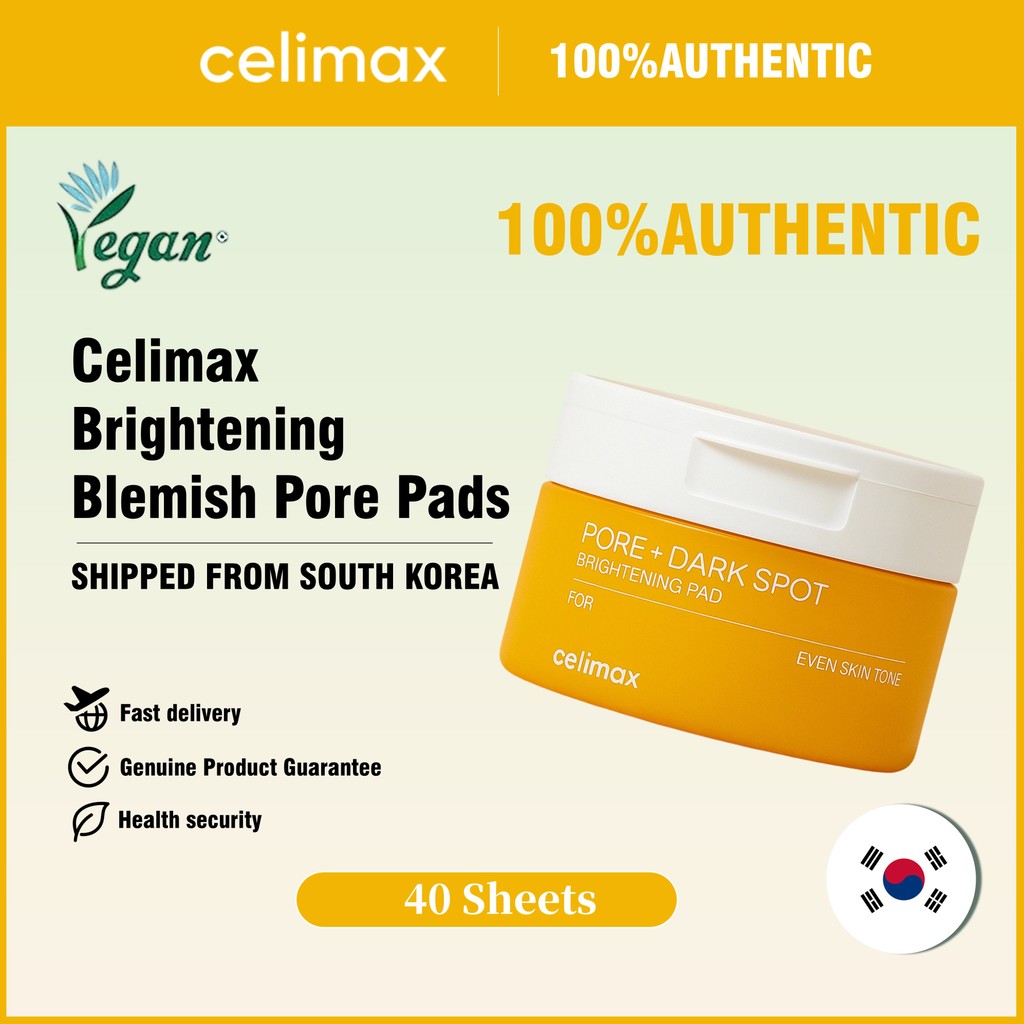 [CELIMAX] Pore + Dark Spot Brightening Pad (40 แผ่น)