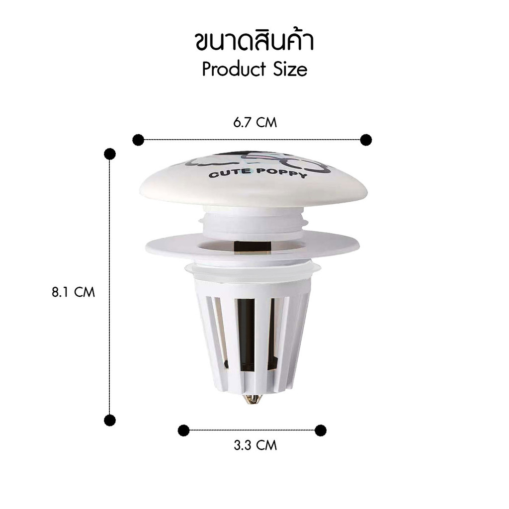 💥ส่งจากไทย💥 จุกปิดท่อน้ำทิ้งอ่างน้ำ ฝาปิดท่อดักจับสิ่งสกปรก ที่ปิดรูระบายน้ำ ดักสิ่งสกปรก ป้องกันท่ออุดตัน - รูปที่ 4