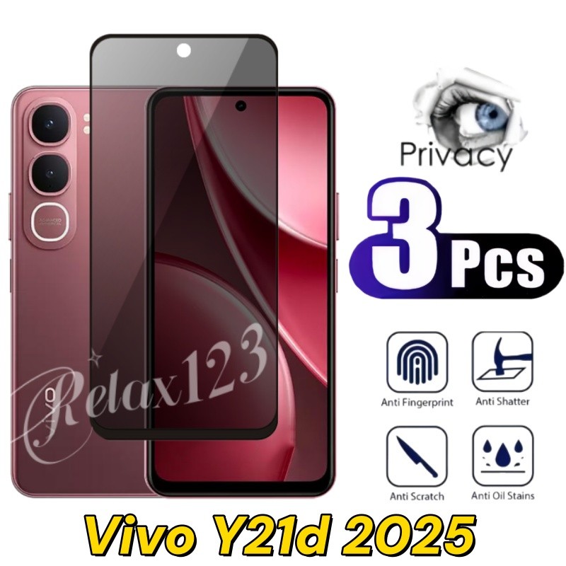 สําหรับVivo Y21d 5G 2025 3PCS Anti-Spyความเป็นส่วนตัวสําหรับVIVO Y21D VivoY21d Vivo y21d Y21D 21Y 4G