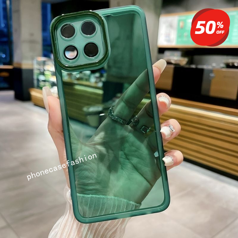 เคสโทรศัพท์สําหรับ Honor 400 สมาร์ท x7d 400smart X7D 4G 5G 2025 การออกแบบสีลูกกวาดโปร่งใสมาพร้อมกับเ