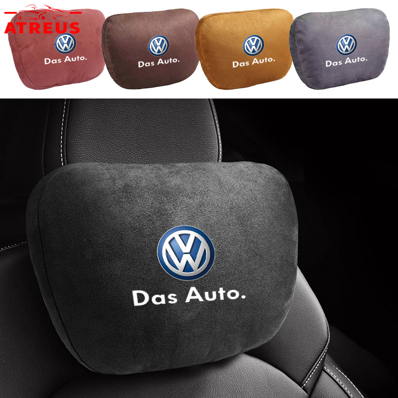 Volkswagen หมอนรองคอสําหรับรถยนต์ พนักพิงศีรษะรถยนต์ รถที่นั่ง หมอนรองคอในรถ หมอนรองคอคุณภาพสูง คอสน