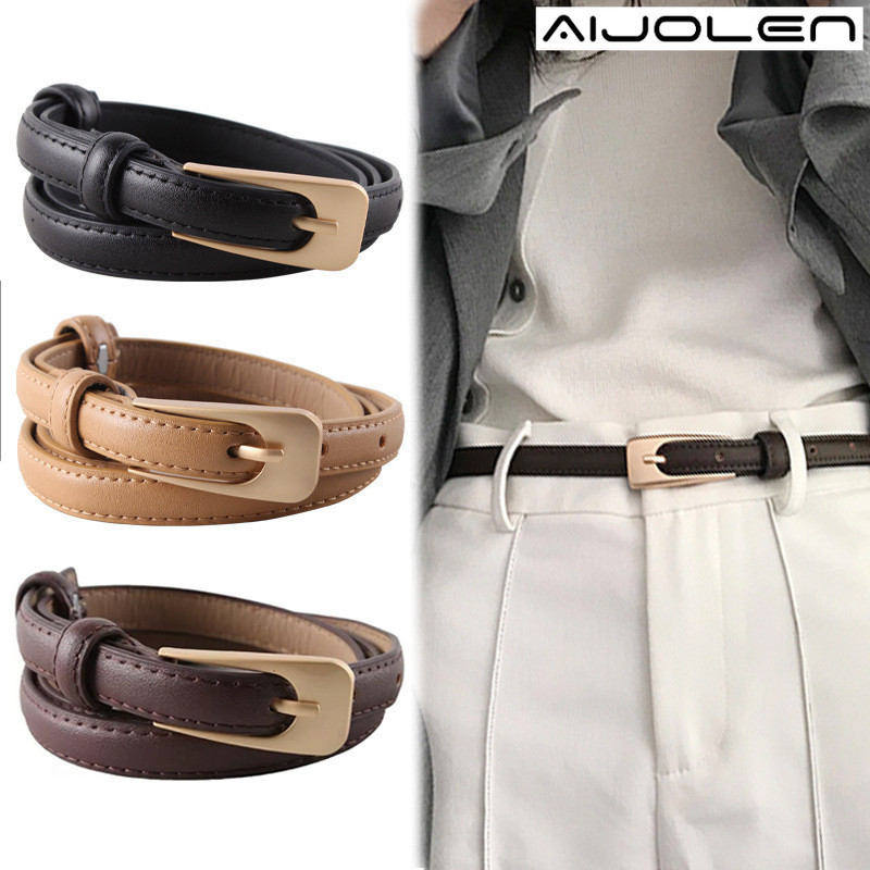 [ส่งจากประเทศไทย] สไตล์ใหม่ ร้อยชุด วินเทจ สุภาพสตรี เข็มขัดขนาดเล็ก เอวบาง