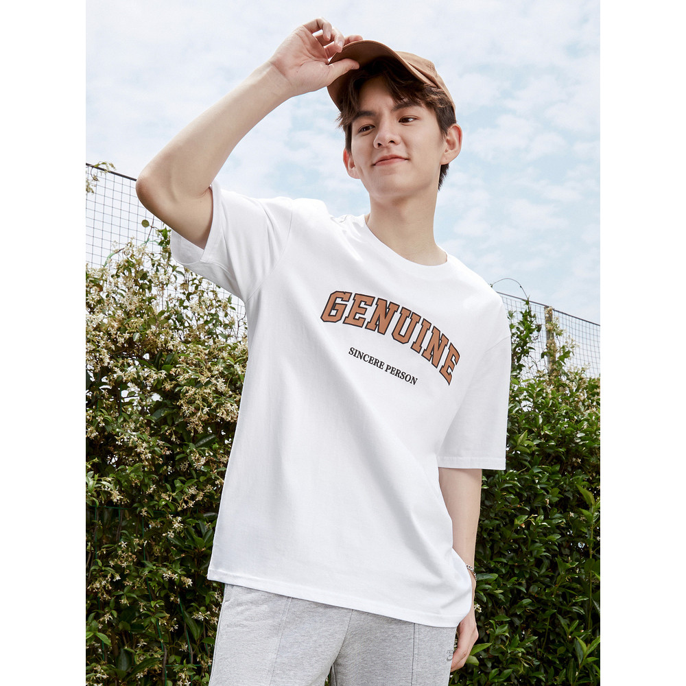 Clearance GXG Jeans เสื้อยืดผู้ชาย ลายการ์ตูน สไตล์คูลสำหรับฤดูร้อน