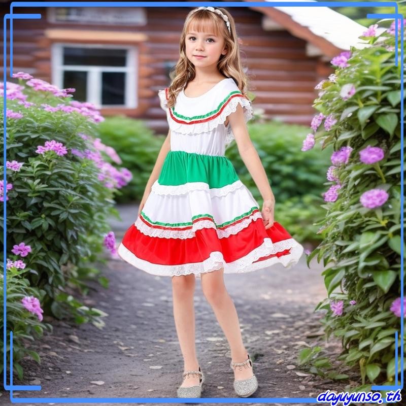 mexico costume for kids เสื้อผ้าเด็กเม็กซิโก เสื้อผ้าสาวเม็กซิโก ชุดเม็กซิโก ชุดเด็กปาร์ตี้วันหยุด ช