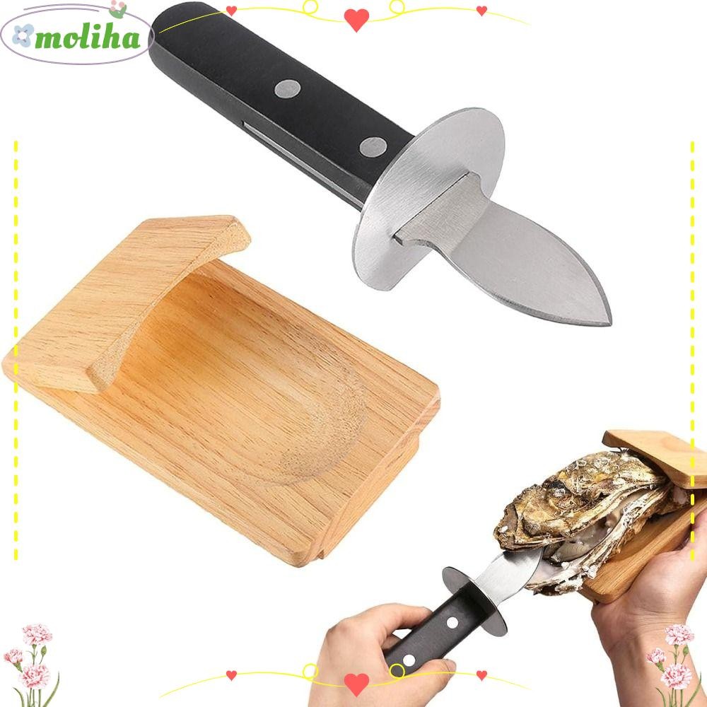 MOLIHA Oyster Clam Shrucker, อุปกรณ์ครัวสแตนเลส Oyster Shuking Clamp, เปลี่ยน Universal สะดวก Oyster