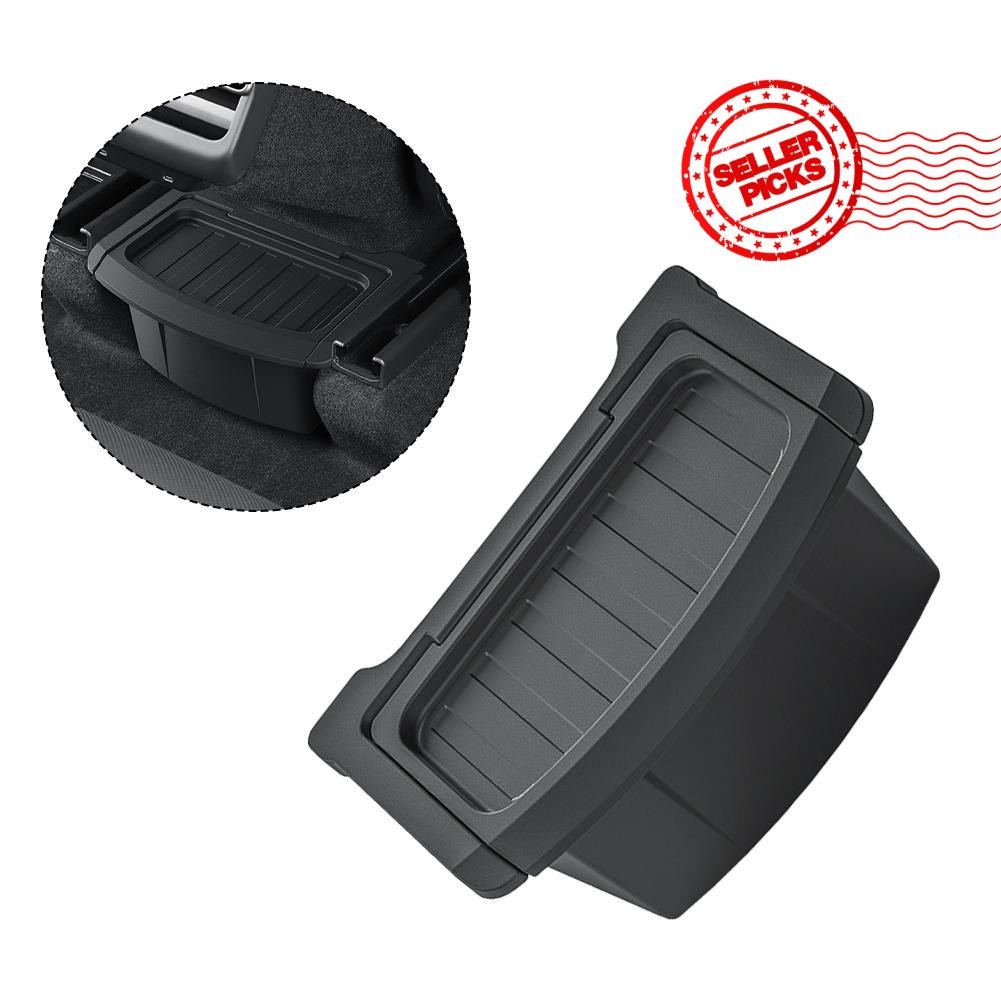 สําหรับ Tesla รุ่น Y เปิดตัว 2025 Juniper ที่เท้าแขนรถด้านหลังกล่องถาด Abs สีดําอุปกรณ์ F4i1