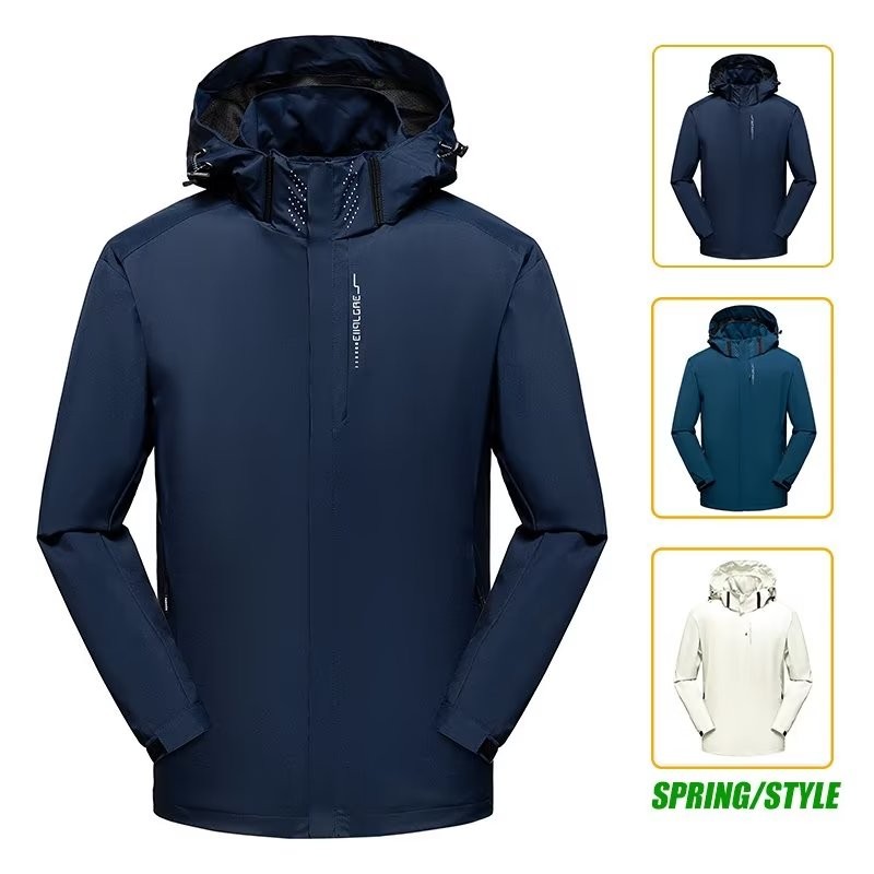 2025 NEW 20256266 Quality Waterproof Jacket Black Ivory White Dark Gray Dark Blue M-5XLP43new23 H0TP