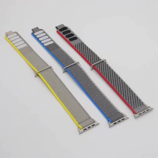 สายลูปไนล่อนสำหรับ for Apple Watch Ultra 3 2 49มม 46 45มม 41 38 40 42 44มม Iwatch Series 11 10 9 8 7 6 SE 3 2 5 4 3
