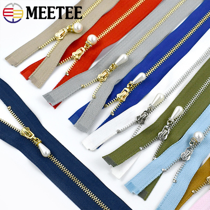 5ชิ้น15-70เซนติเมตร3 # โลหะซิปเปิด/ปิด-จบ เย็บตกแต่งซิปล็อคอัตโนมัติซิปชุดซ่อมอุปกรณ์ ทําเอง