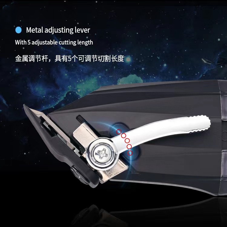 WMARK WMARK NG-222 จอแสดงผลดิจิตอลผม Clipper Universal Clipper หัวน้ํามันไล่โทนสีชาร์จ Clipper สําหร