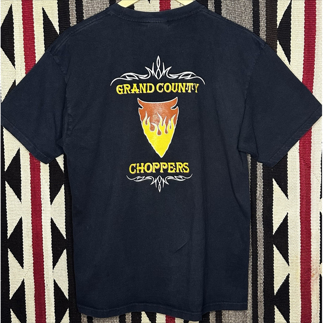 เสื้อยืด Biker T-Shirt Grand County Choppers สำหรับ Seven Rider ทำจากcotтон 100%