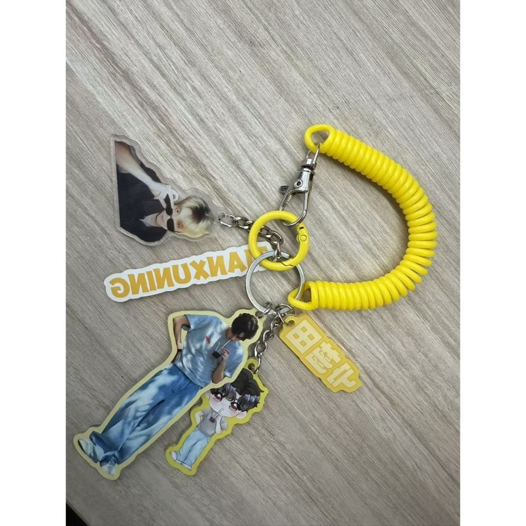 โฮมเมด Tianxuning Merchanting พวงกุญแจอะคริลิคกระเป๋านักเรียนพัดลมจี้สนับสนุนตกแต่งมูลค่าสูง Creativ