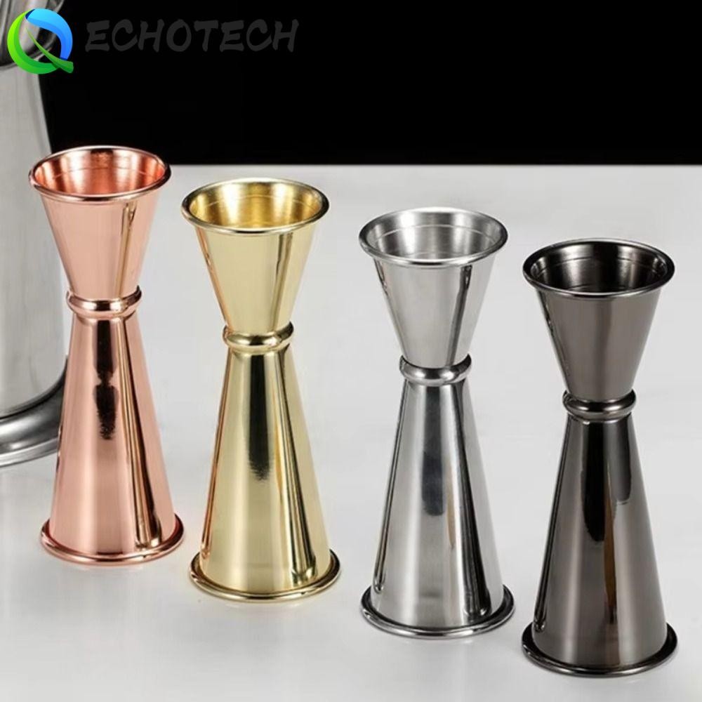 ECHOTECH เครื่องดื่ม Spirit วัด Jigger, 1oz / 2oz สไตล์ญี่ปุ่น Double Cocktail Jigger, Barware สองด้