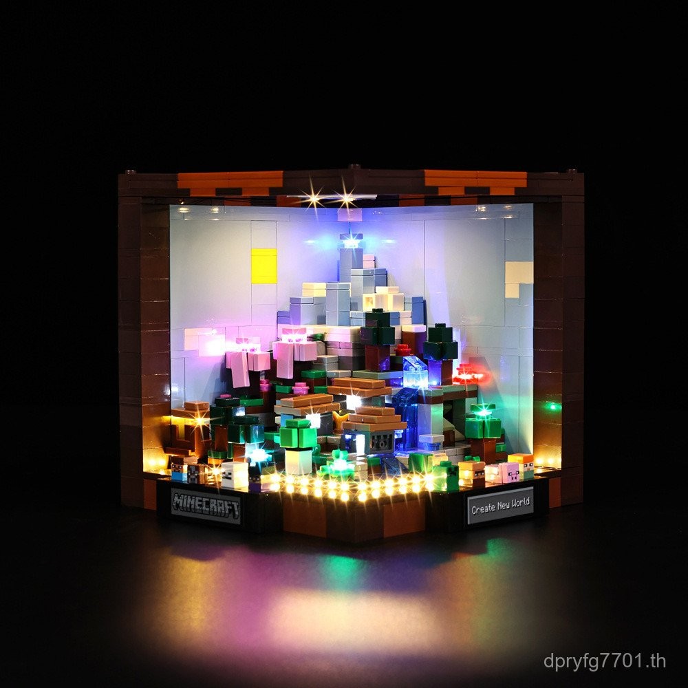 KY แม้แต่เหมาะสําหรับ Lego Minecraft 21265 Creative Workbench LED Building Block ของเล่นแสง