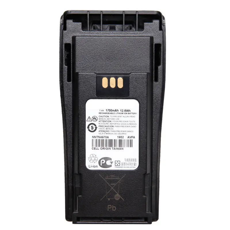 ต้นฉบับ Motorola NNTN4970A ลิเธียมไอออนเหมาะสําหรับ GP3688/GP3188 Walkie-Talkie
