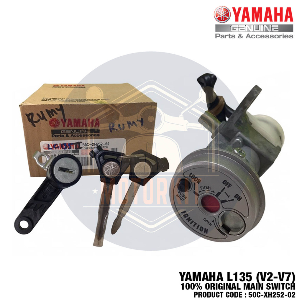 YAMAHA LC135 V2 V3 V4 V5 V6 V7 135LC MAIN SWITCH KEY LOCK ชุด KUNCI UTAMA 50C-XH252-02