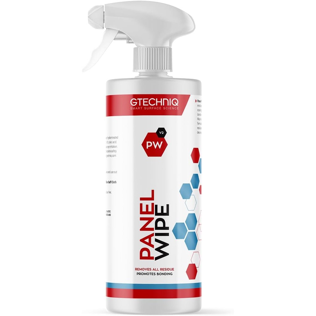Gtechniq แผงเช็ดสําหรับทําความสะอาดรถยนต์, น้ํายาทําความสะอาดรถยนต์แบบซีลล่วงหน้าสําหรับกากภาษาโปลิช