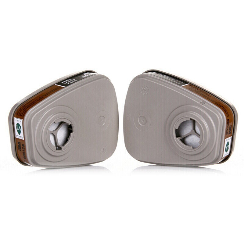 3M 6001CN กล่องกรอง Anti-Organic Gas Steam Phenopropylene Carbon Disulfide Gas Mask Filter Box