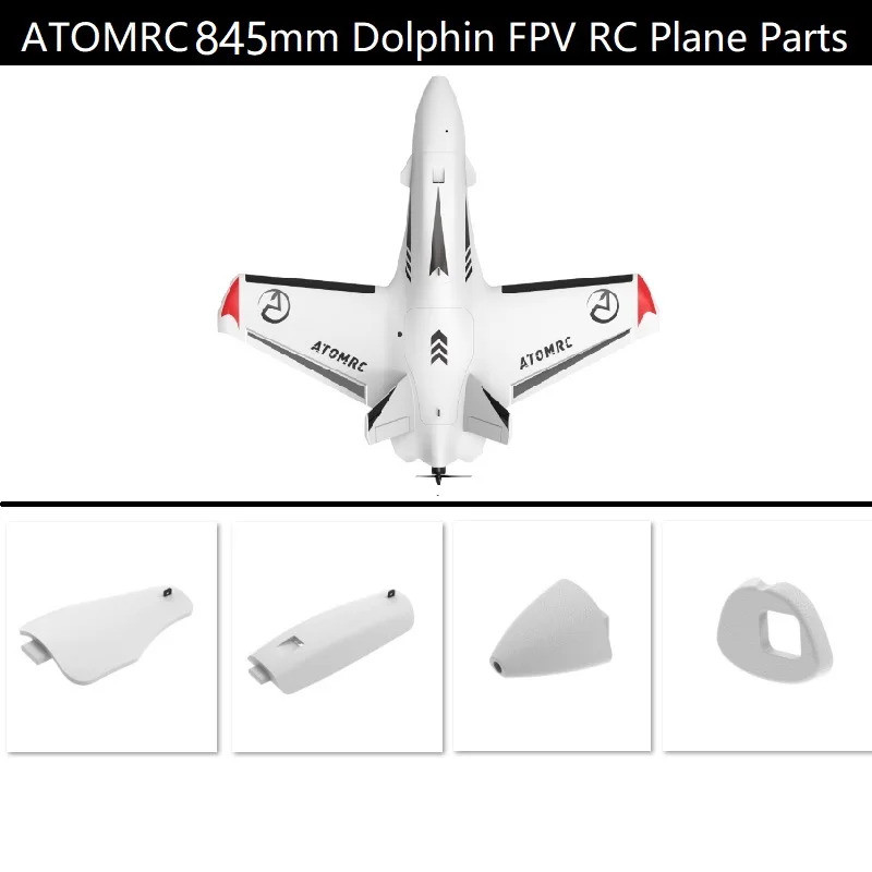 Skyzone Atomrc 845 มม. Dolphin Rc Plane อะไหล่ Cowl Gopro Cover