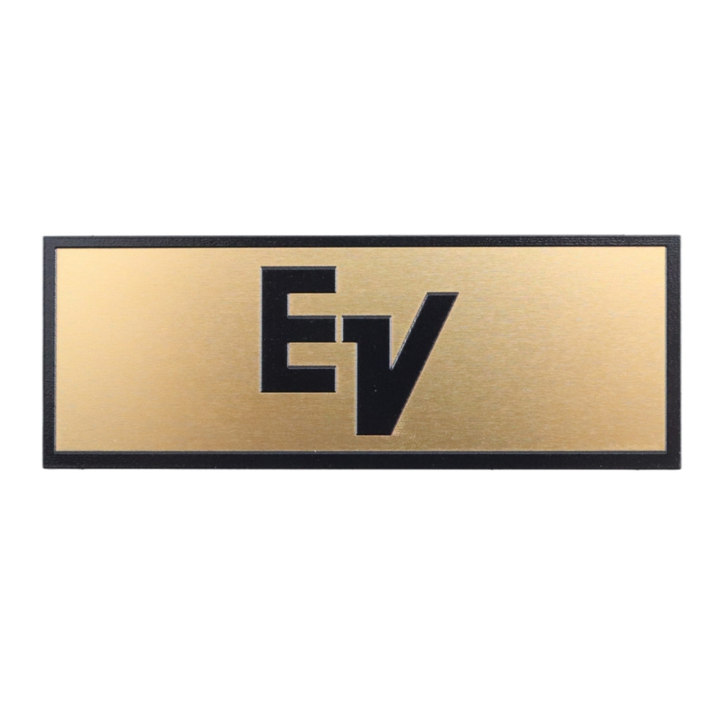 EV Speaker Custom Made Aluminium Logo Badge 106mm(4.17")X39mm(1.54")