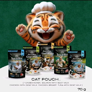 [Live] [ 24 ซอง] เปียกแมว Bite of wild เกรดพรีเมี่ยม (24 ซอง)มี 5 สูตร อกไก่ แซลมอนนมแพะ ไก่นมแพะ ทูน่าอกไก่ ทูน่านมแพะ