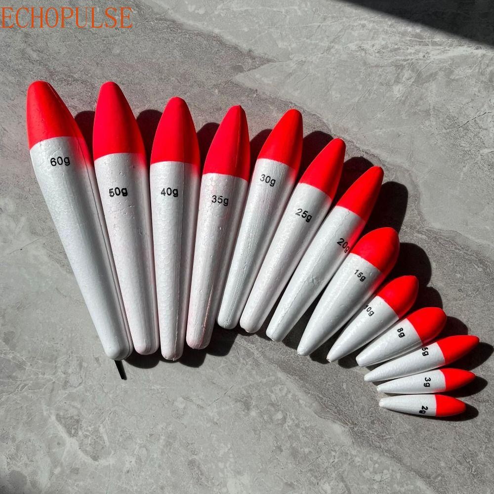 ทุ่นลอยตกปลา Echopulse 5 ชิ้น ขนาดใหญ่.FLOATING BOBBER 2g-60g โฟมคุณภาพดี เหมาะสำหรับการตกปลาทะเลและแม่น้ำ