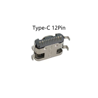 ตูดชาร์จ Type-C USB (12Pin) Mid Mount 0.8mm .ใช้ได้หลายรุ่น #091