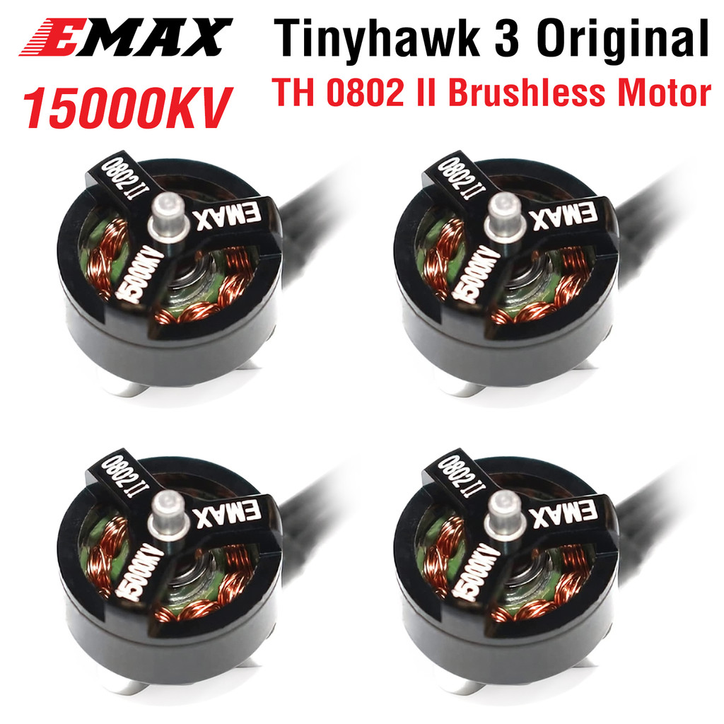 Emax Tinyhawk 3 0802 II 15000KV มอเตอร์ไร้แปรง FPV Racing Drone มอเตอร์ 4 แพ็ค RC Drone อะไหล่และอุป
