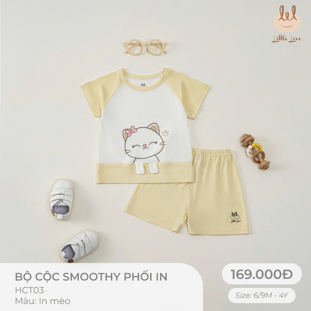 ชุดแขนกุดพิมพ์ลาย Smoothy สําหรับ Lil Little Love (HCT03)