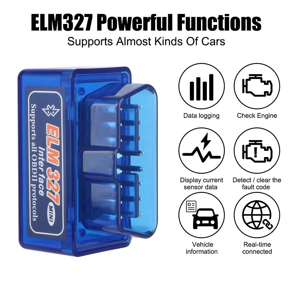 🚀ส่งจากไท🚀ELM327 V1.5 PIC18F25K80 ชิป 2 ชั้น PCB Firmware V1.5 ELM 327 ดีกว่า V2.1 เครื่องสแกนเนอร์รถ OBD2 อินเทอร์เฟซรองรับ Android Stable