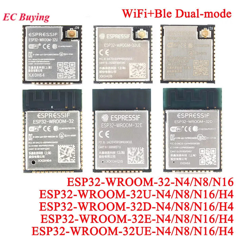 ESP32-WROOM-32 ESP32 WROOM ESP-32 4MB 8MB 16MB WiFi 双สายไร้สายBLE MCU MoldESP32-WROOM-32 -32UE -32U 