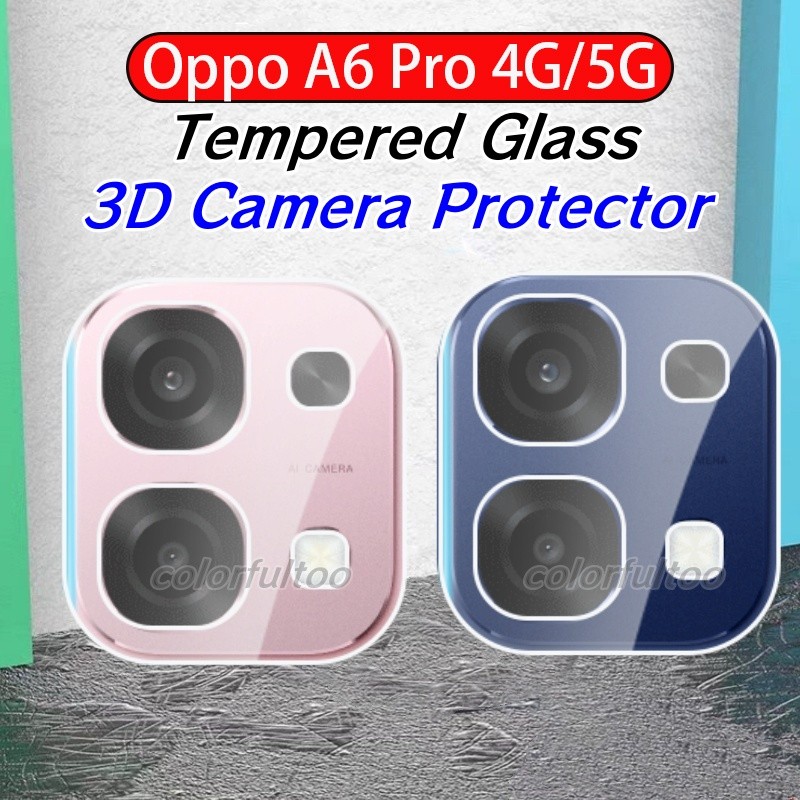 Oppo A6 Pro 5G 2025 กล้องป้องกันฟิล์มสําหรับ Oppo A6 Pro 6 A6Pro 4G 5G 3D โค้ง HD คลุมทั้งหมดกล้องกระจกนิรภัยป้องกันหน้าจอกลับเลนส์ฟิล์มกรณี