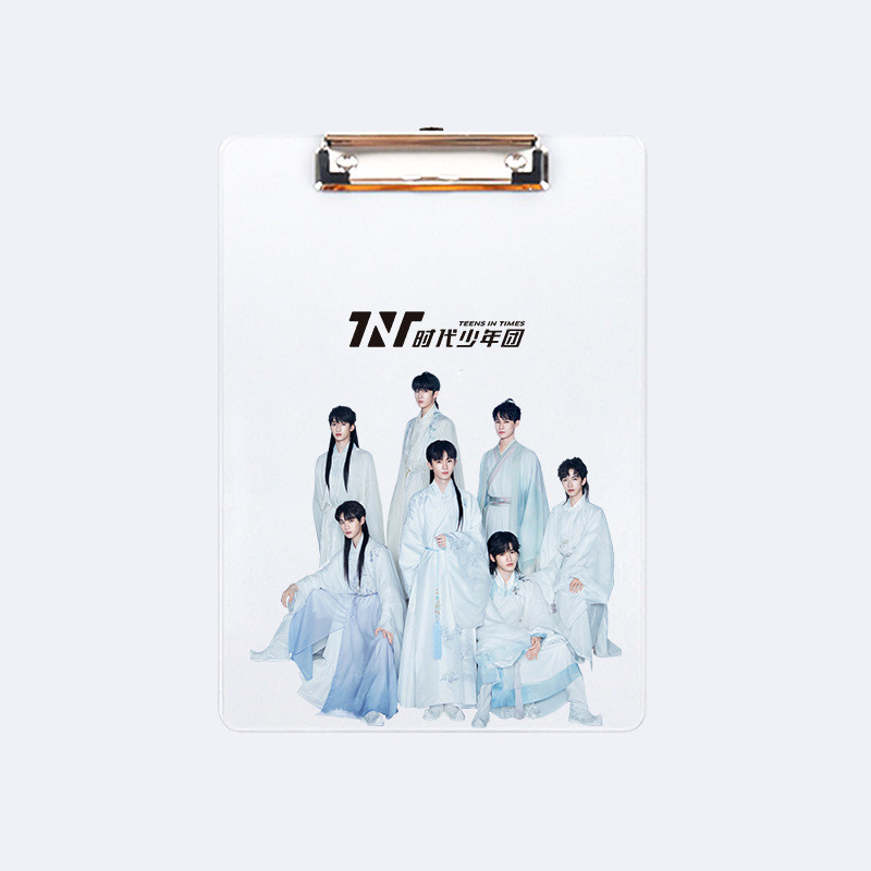 Times Youth League Star อะคริลิค A5 โฟลเดอร์ Splint แผ่นรองเขียนนักเรียนอเนกประสงค์ Tidy-up 10.8