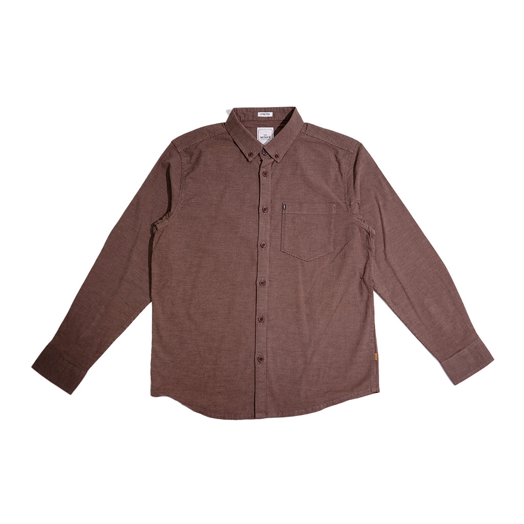 KEMEJA MGee เสื้อทํางานแขนยาวผู้ชาย Texas C013