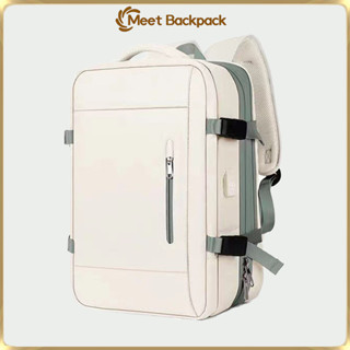 45ล กระเป๋าเป้สะพายหลังสําหรับเดินทางของผู้หญิงที่ขยายได้กระ…