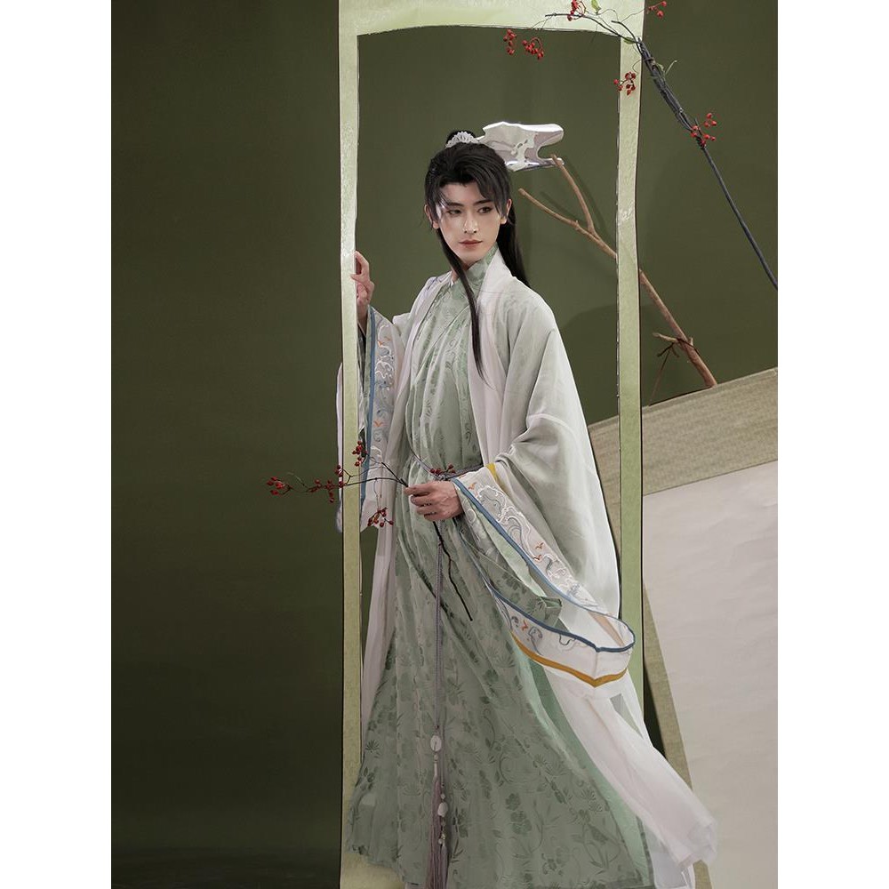 เสื้อคอขวางสไตล์เอี้ยะฮั่วฟู่ Ruyi สำหรับทั้งชายและหญิง W10.9A