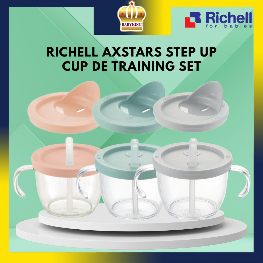 Richell Axstars Step Up Cup De Training Set (6m+ / 7m+) Botol Air