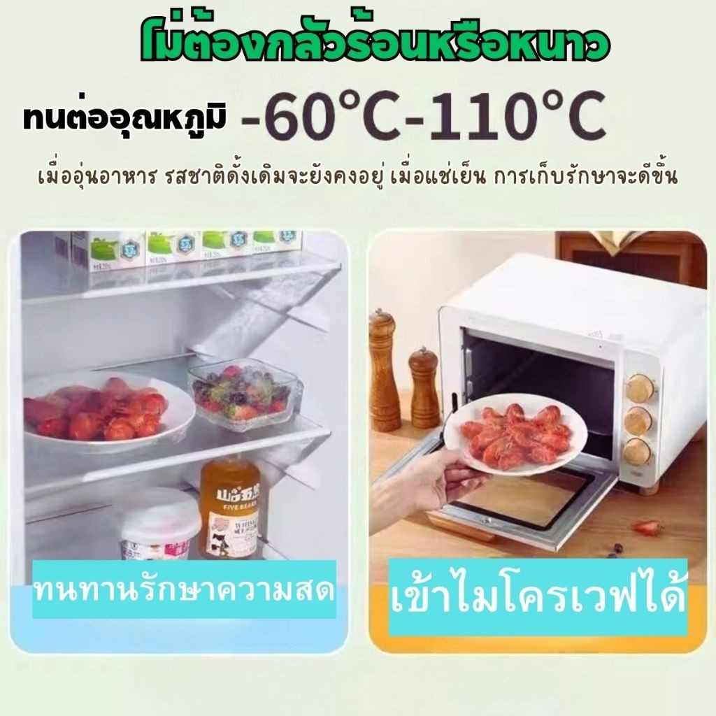 Hithome ฟิล์มห่ออาหารพลาสติก ฟิล์มห่ออาหาร ฟิล์มถนอมอาหาร แรปถนอมอาหาร แบบมีใบมีดสไลด์ เข้าไมโครเวฟได้ พร้อมส่ง
