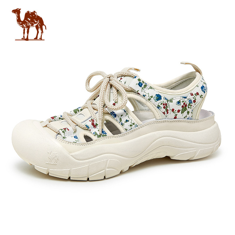 CAMEL CROWN รองเท้าชายหาดกลางแจ้งของผู้หญิงรองเท้าแตะกีฬาลำลอง