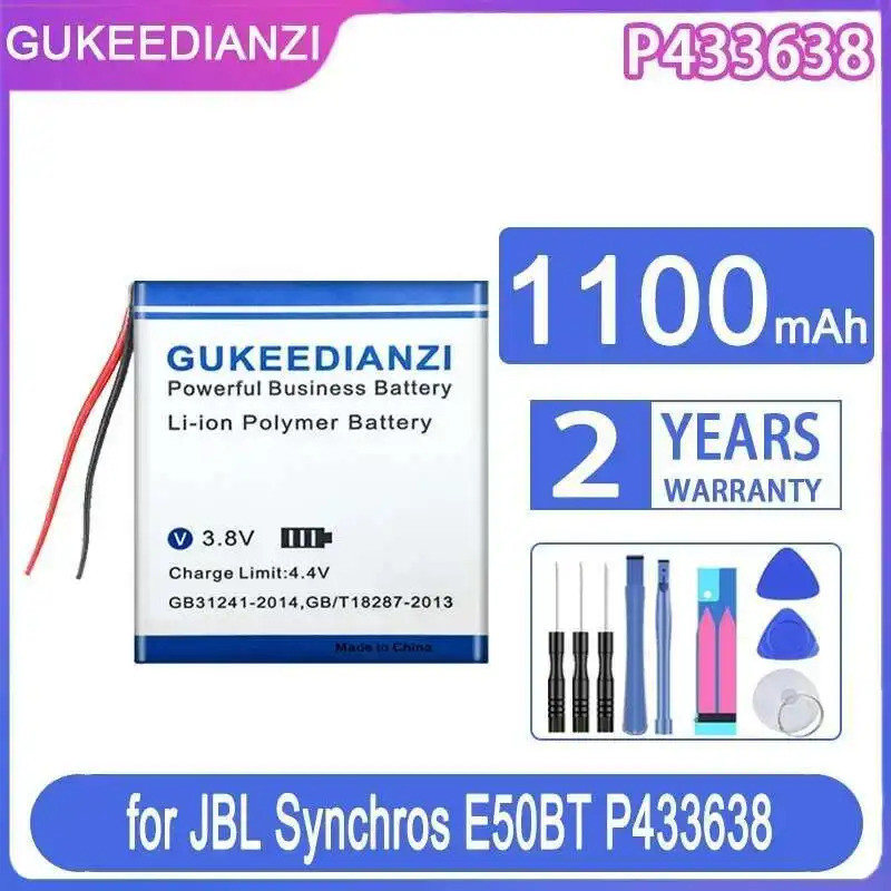 หูฟังไร้สายแบตเตอรี่ที่เชื่อถือได้เปลี่ยน Stable P433638 2 สายสําหรับชุดหูฟัง Jbl Synchros E50BT 110