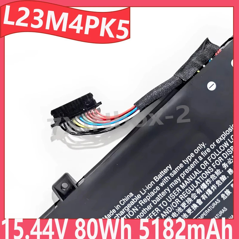 L23M4PK5 15.4V 80Wh 5218mAh แบตเตอรี่แล็ปท็อปสําหรับ Lenovo Legion 5 16IRX9 Y7000P R7000P 2024 Serie
