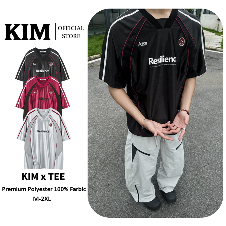 2026 Jersey Glossy Raglan Shoulder Contrast Color Sports Short-Sleeved T