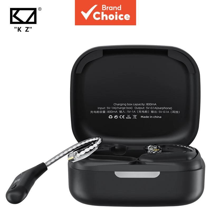 KZ AZ09 ฟัง Adaptor TWS หู-แขวนอัพเกรดสาย Touch Control HiFi ชาร์จกรณี Trn CCA ชุดหูฟังหูฟังหูฟังสมา