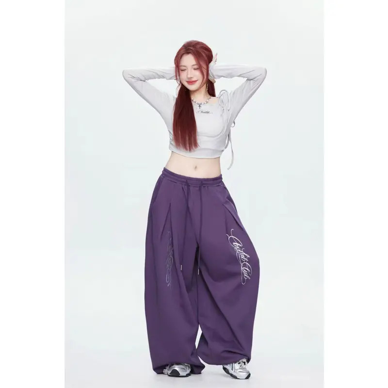 Dance Street Wear 2026 Summer Street Wear Old Money Lyrical Street Dance กางเกง Hip Hop สาวร้อนแจ๊สก