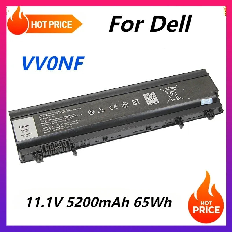 65Wh VV0NF 6 เซลล์แบตเตอรี่แล็ปท็อปสําหรับ Dell Latitude E5440 E5540 WCGW6 CXF66 VJXMC 0M7T5F 0K8HC 