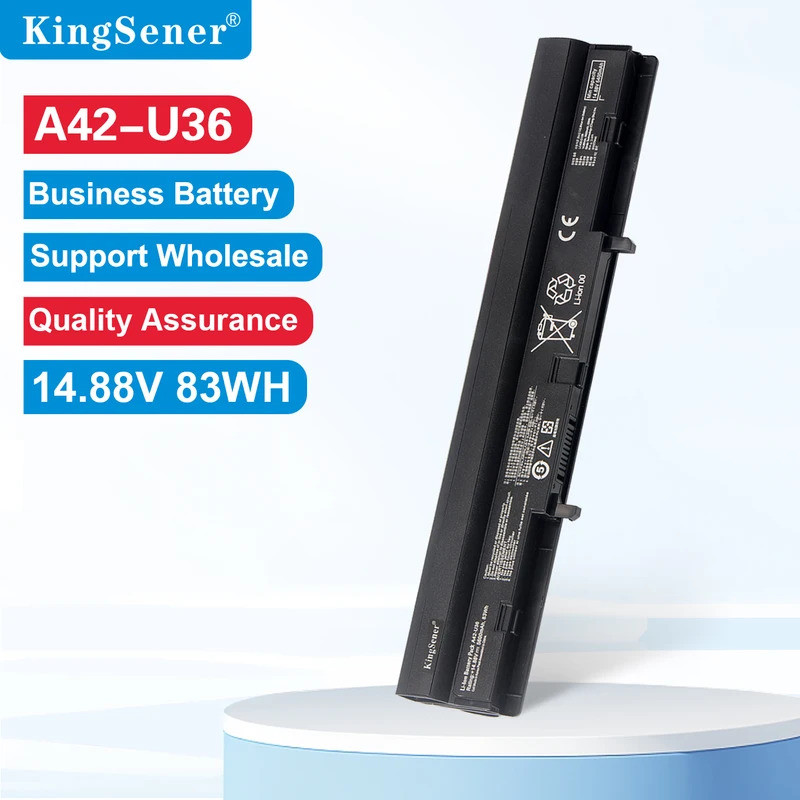 KingSener A42-U36 5600mAh แบตเตอรี่แล็ปท็อปสําหรับ ASUS A41-U36 U32 U32U U36 U36J U36JC U36S U36SD U