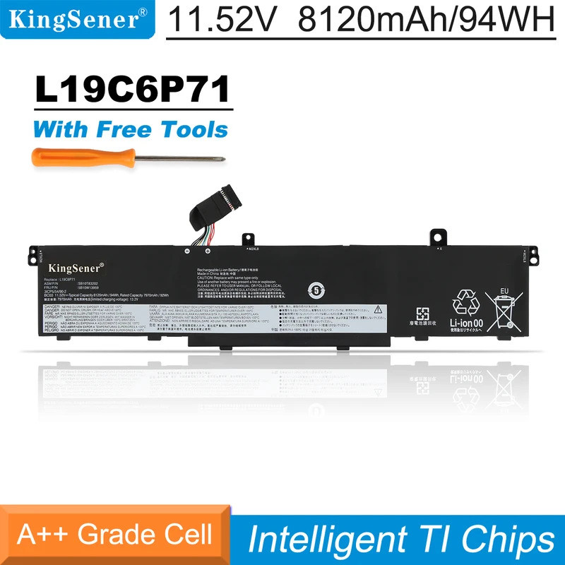 KingSener L19C6P71 L19L6P71 แบตเตอรี่แล็ปท็อปสําหรับ ThinkPad P15 P17 T15G 1st Gen สําหรับ ThinkPad 